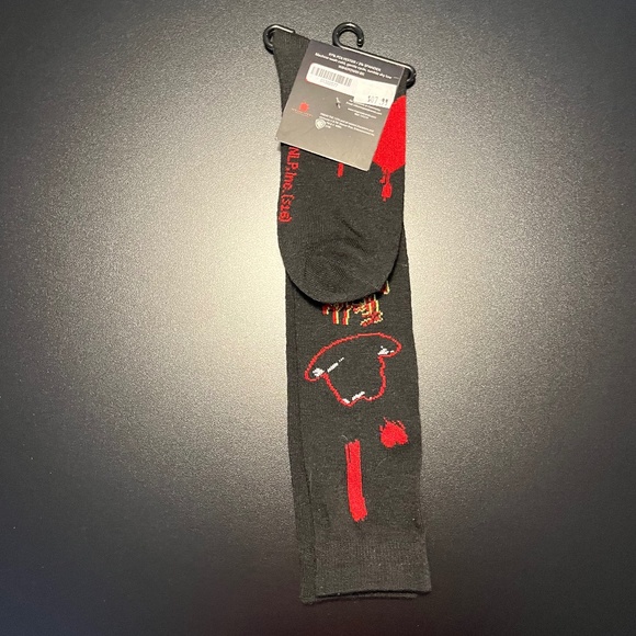 I Love Freddy Krueger Socks NWT Horror Halloween Elm Street - Picture 2 of 3
